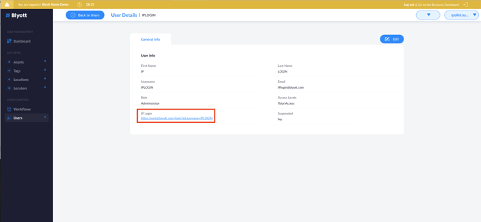 IP LOGIN