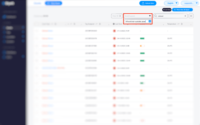 Create saved lay-out blur